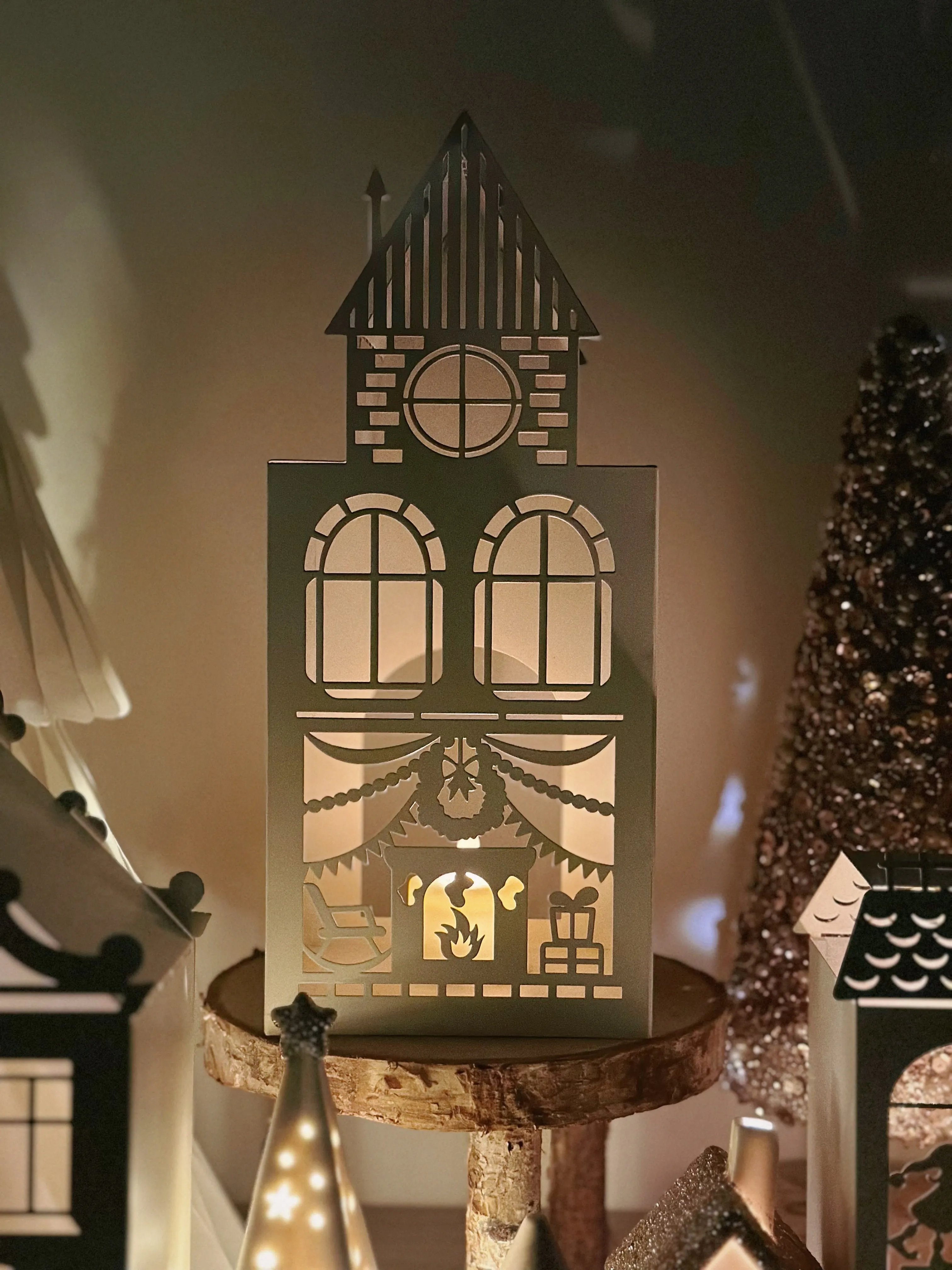 PRE-ORDER (11-16 Dec): Whimsical Christmas Village Tealight Houses (4 options)