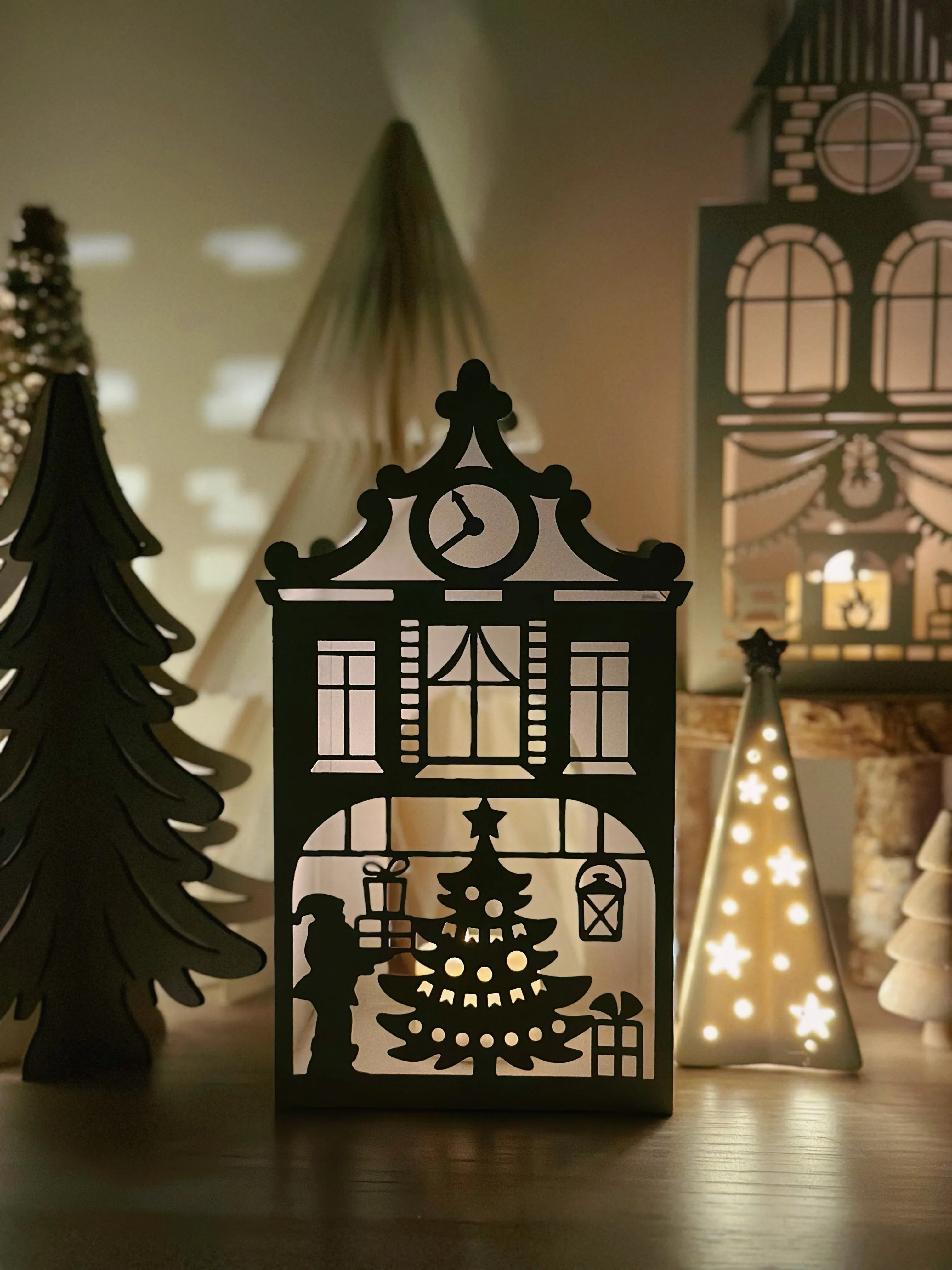 PRE-ORDER (11-16 Dec): Whimsical Christmas Village Tealight Houses (4 options)