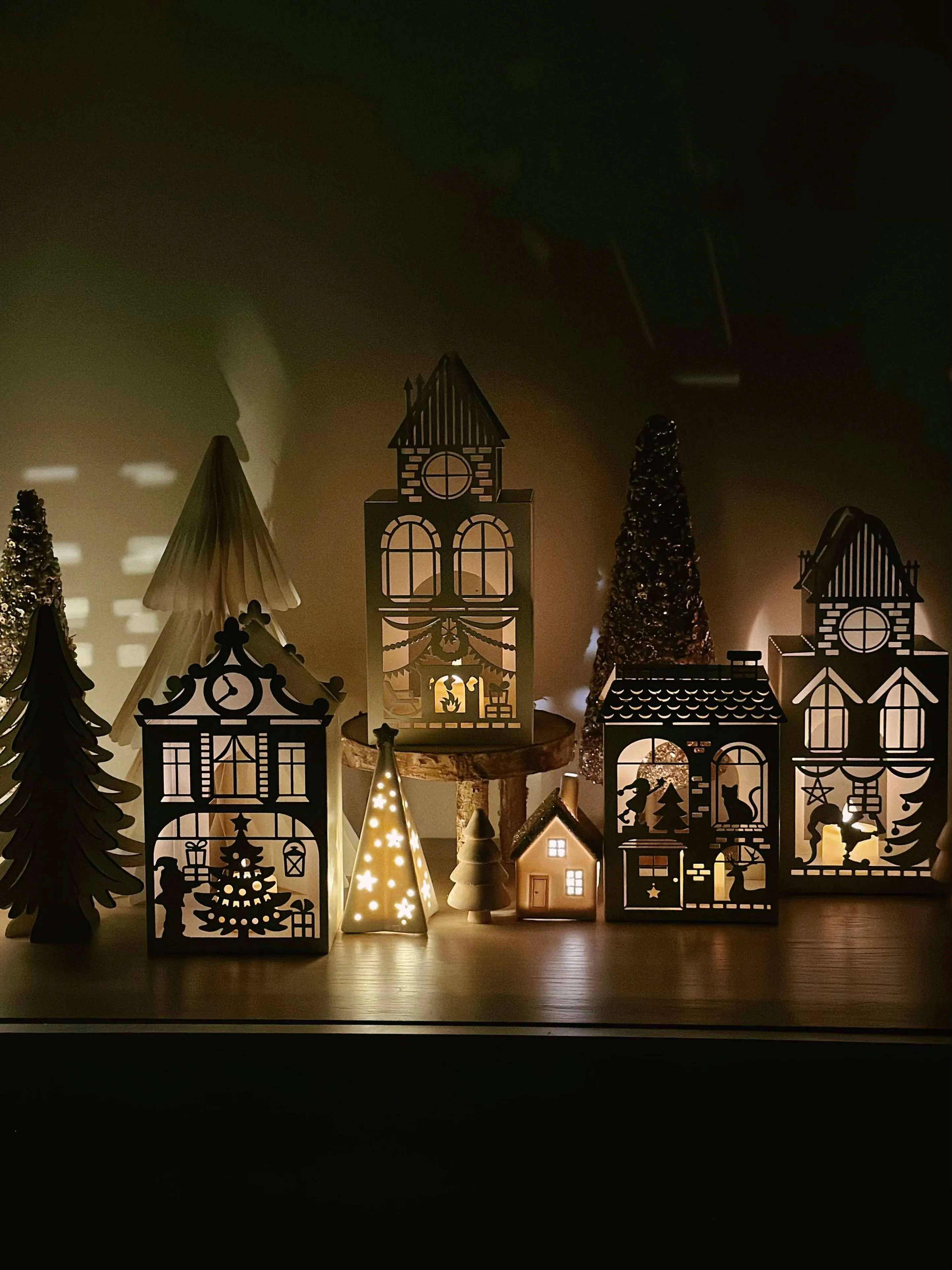 PRE-ORDER (11-16 Dec): Whimsical Christmas Village Tealight Houses (4 options)
