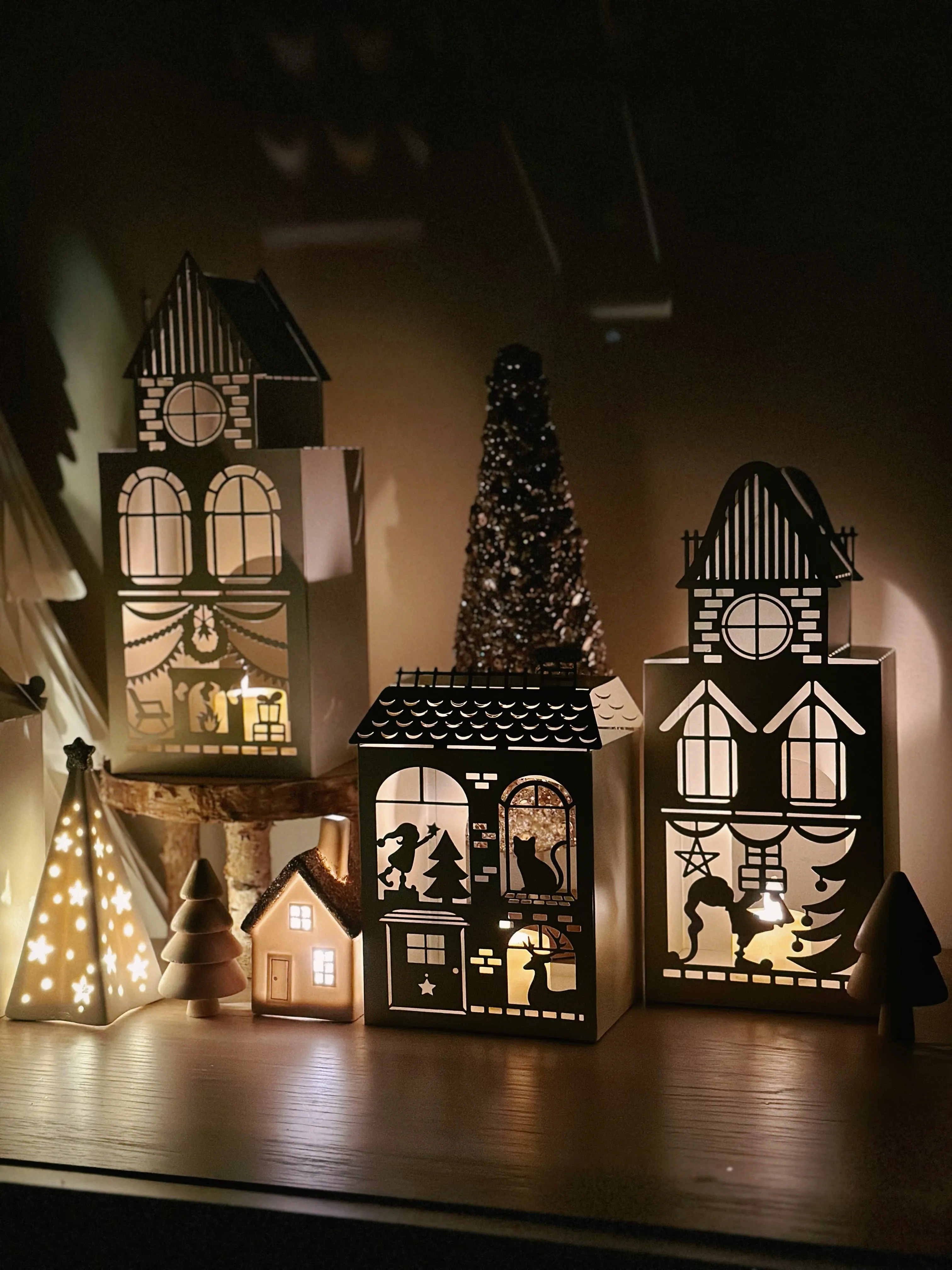 PRE-ORDER (11-16 Dec): Whimsical Christmas Village Tealight Houses (4 options)