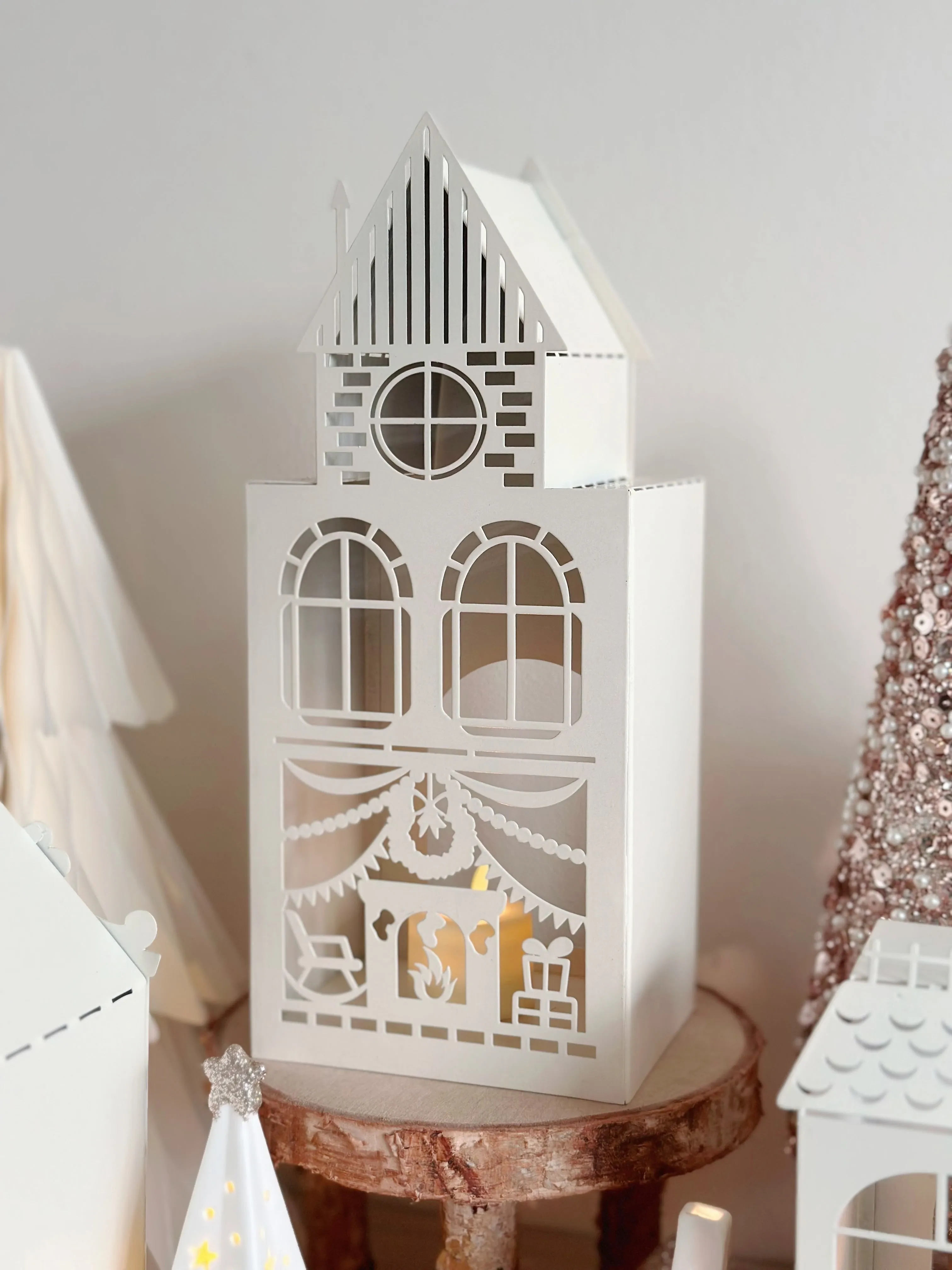 PRE-ORDER (11-16 Dec): Whimsical Christmas Village Tealight Houses (4 options)