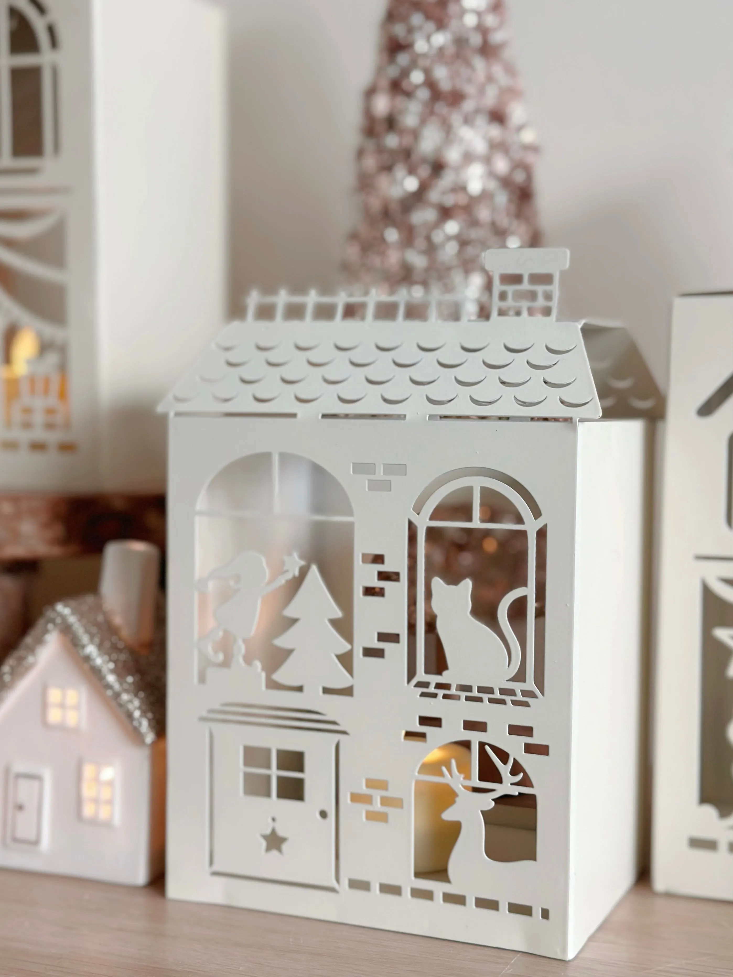 PRE-ORDER (11-16 Dec): Whimsical Christmas Village Tealight Houses (4 options)