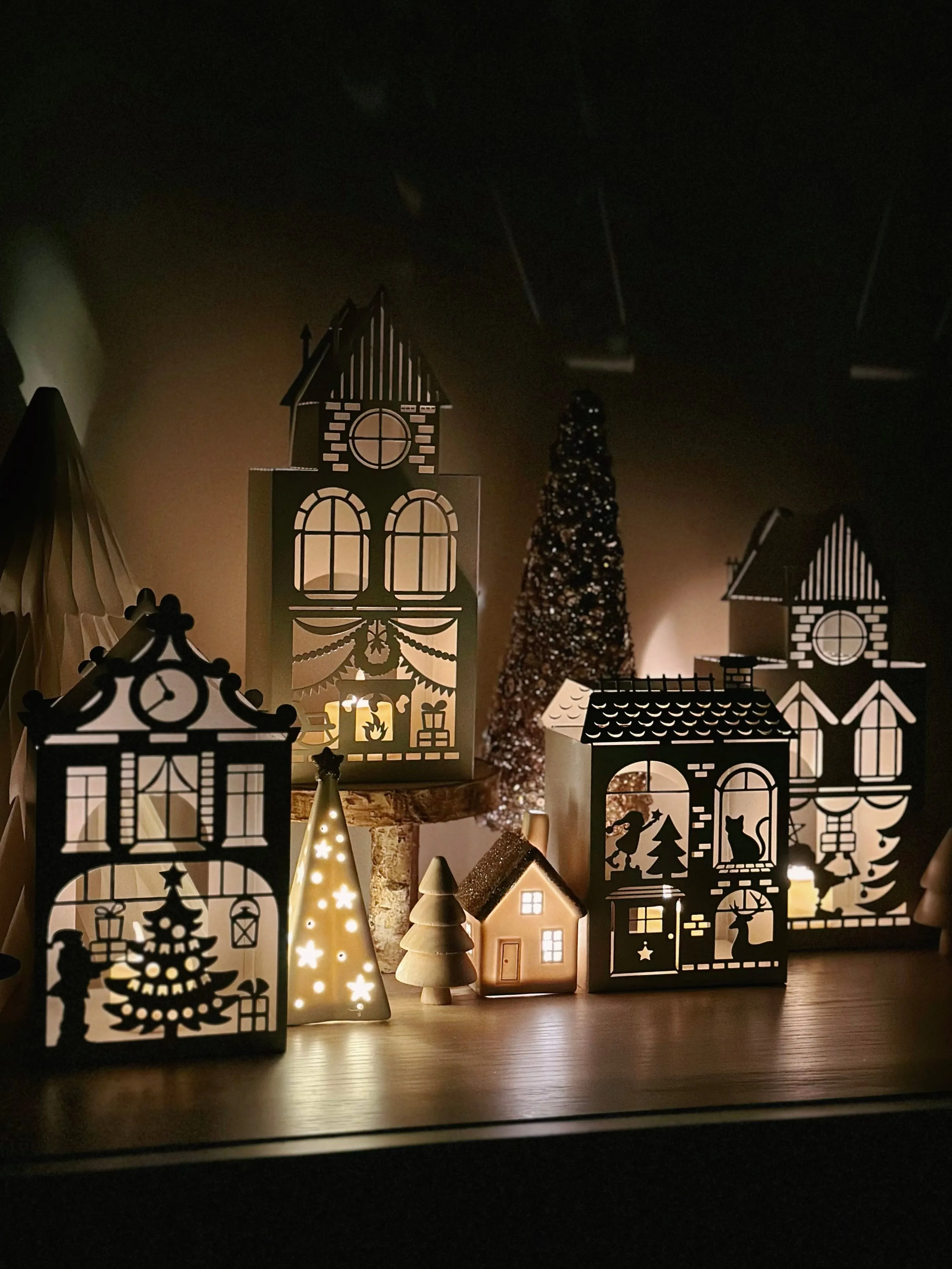 PRE-ORDER (11-16 Dec): Whimsical Christmas Village Tealight Houses (4 options)