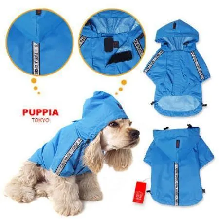 Puppia Base Dog Raincoat - Blue