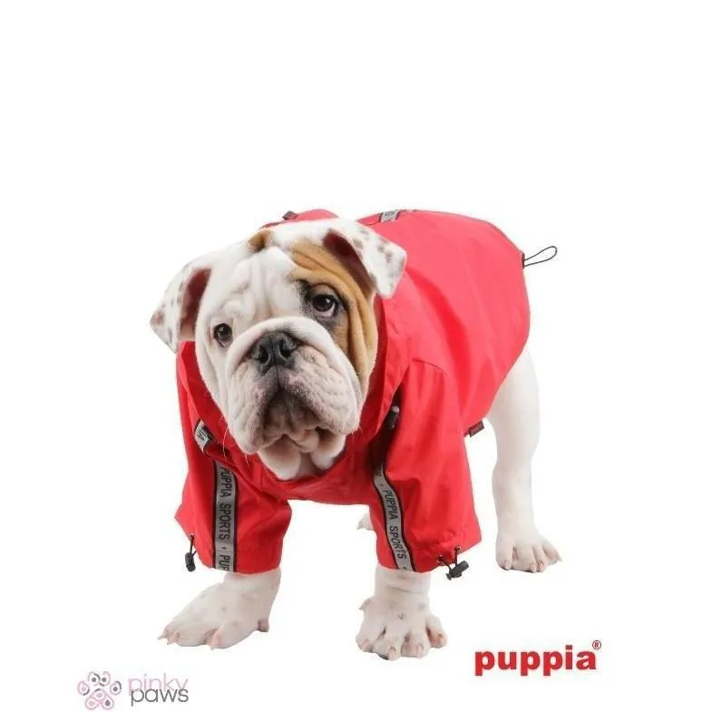 Puppia Base Dog Raincoat - Red
