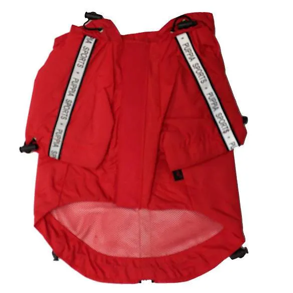 Puppia Base Dog Raincoat - Red