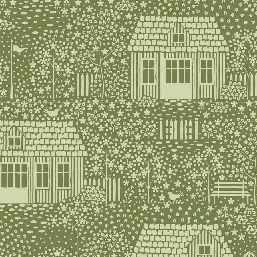 "Hometown"-My Neighborhood Moss by Tone Finnanger for Tilda