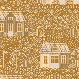 "Hometown"-My Neighborhood Mustard by Tone Finnanger for Tilda