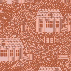 "Hometown"-My Neighborhood Rust by Tone Finnanger for Tilda
