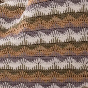 Red Heart Crochet Unexpected Waves Throw