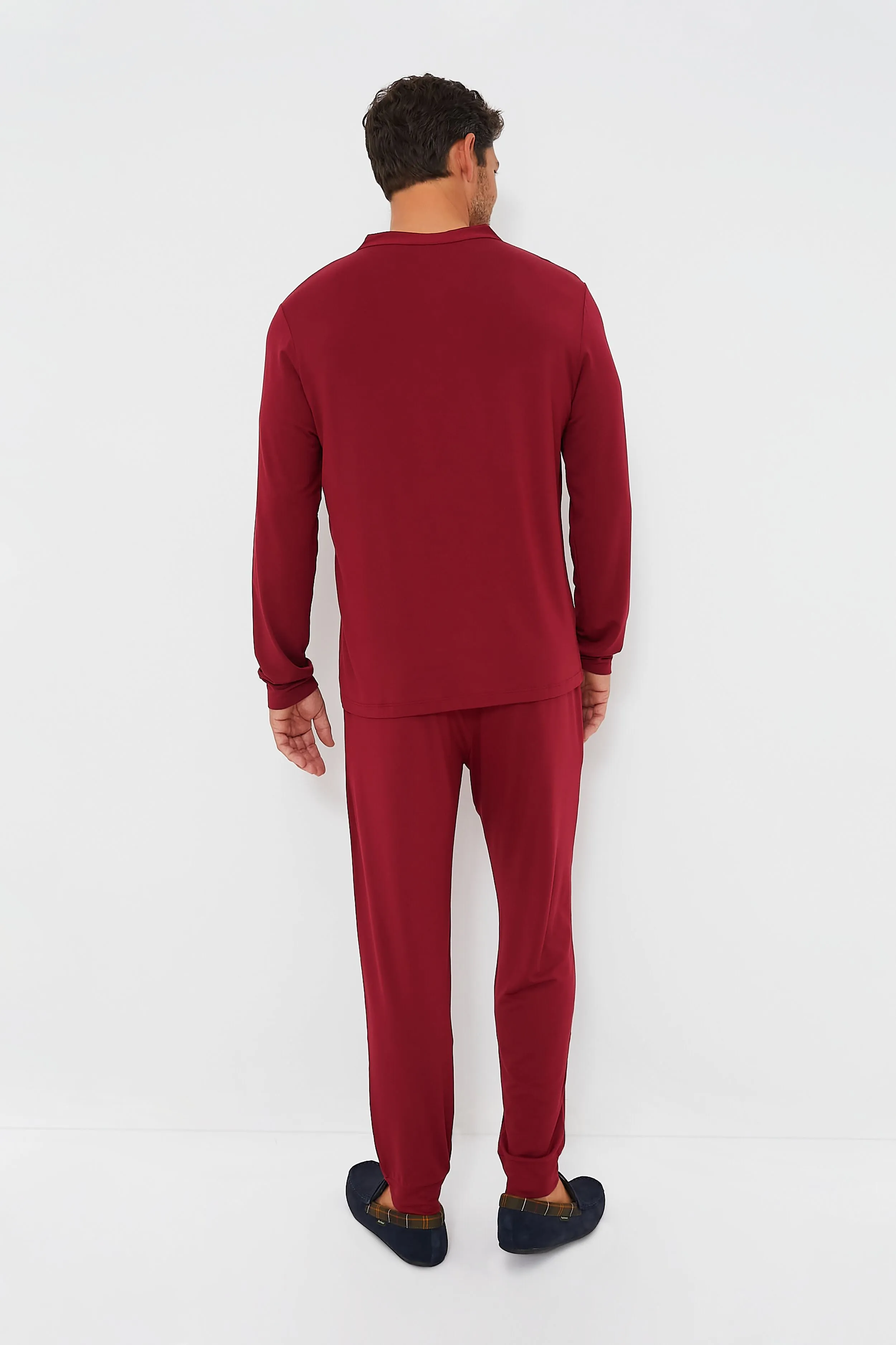Sangria Henry Long PJ Set