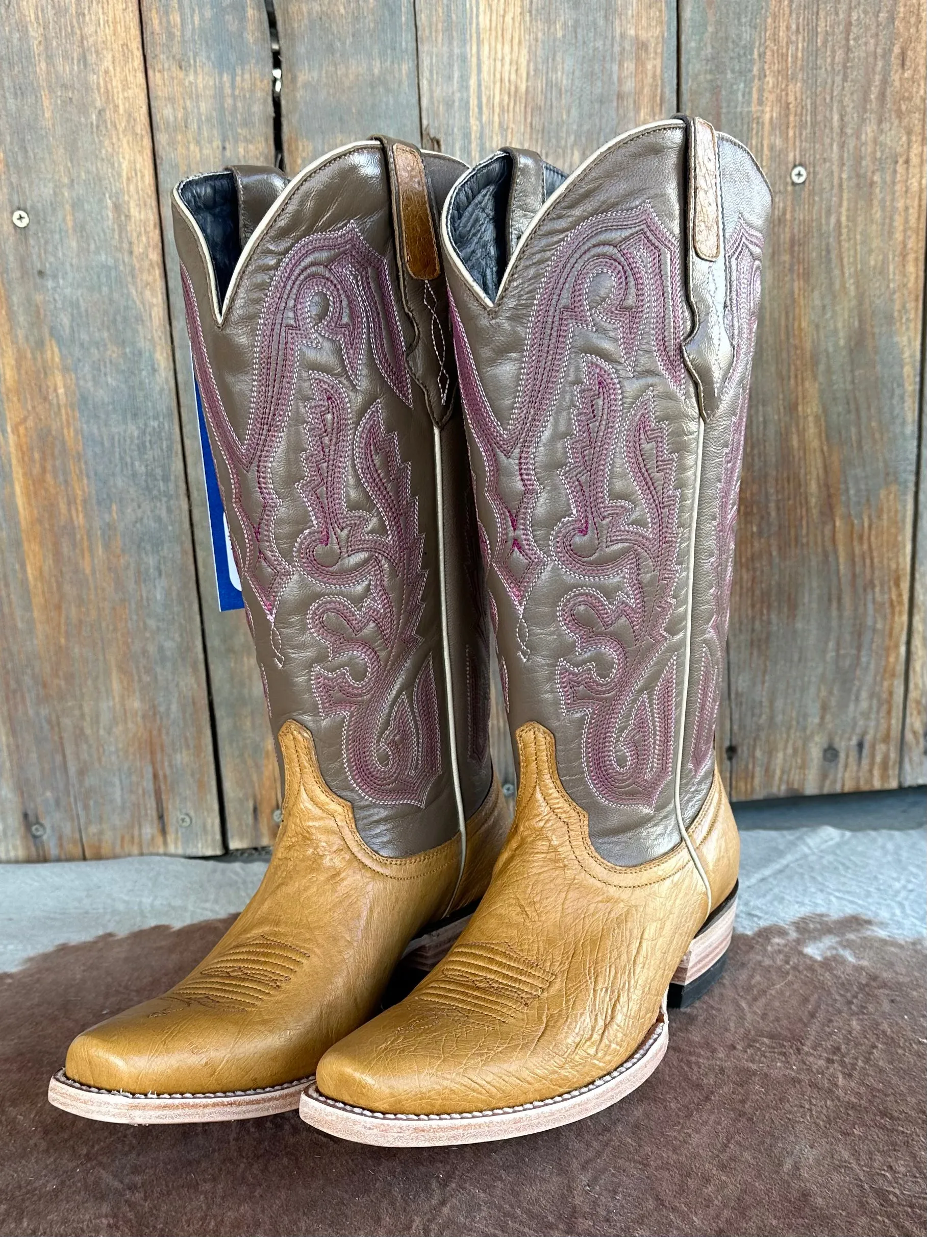 Smooth Ostrich Pink Resistol Cowboy Boot