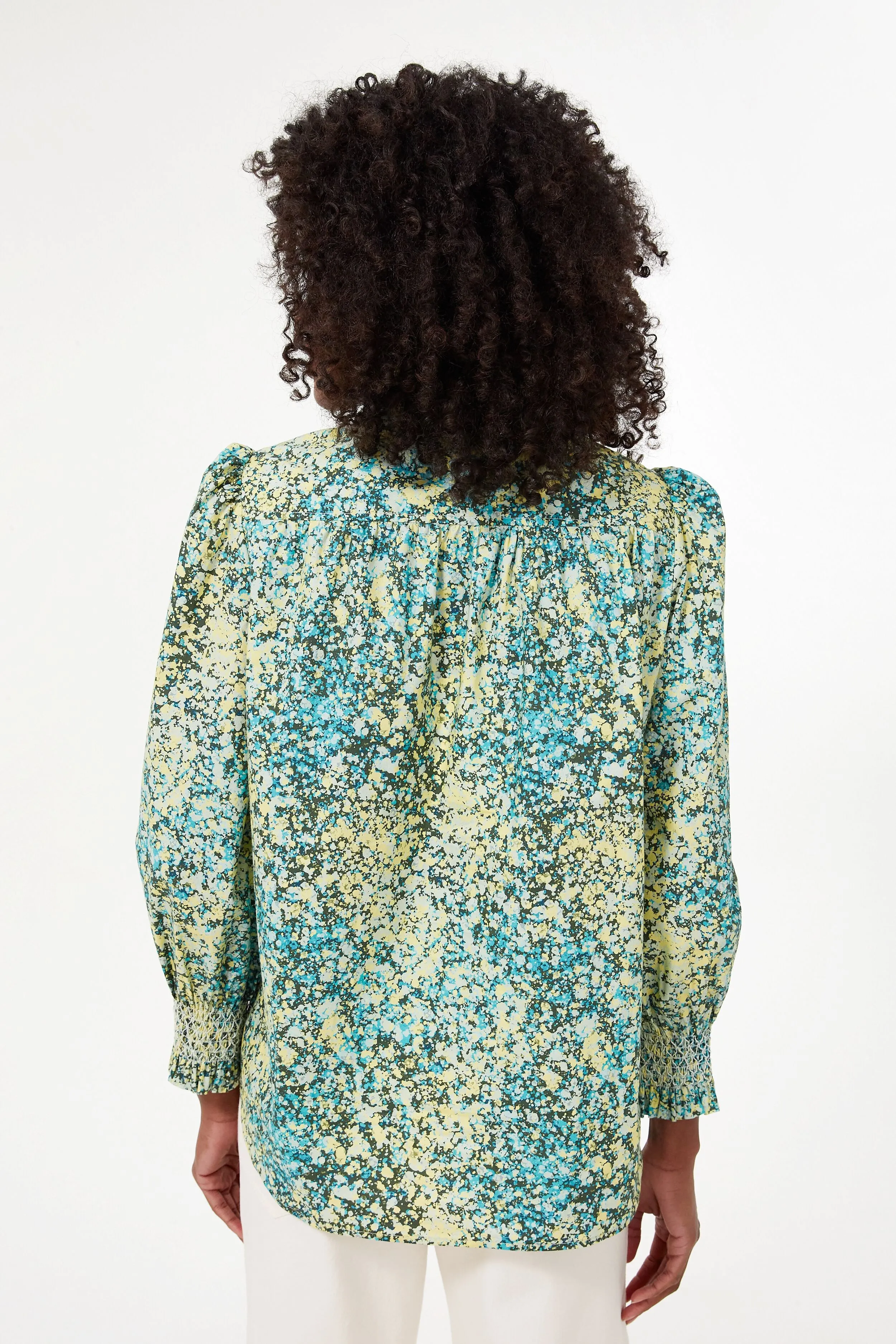 Splatter Paint Teagan Popover Shirt