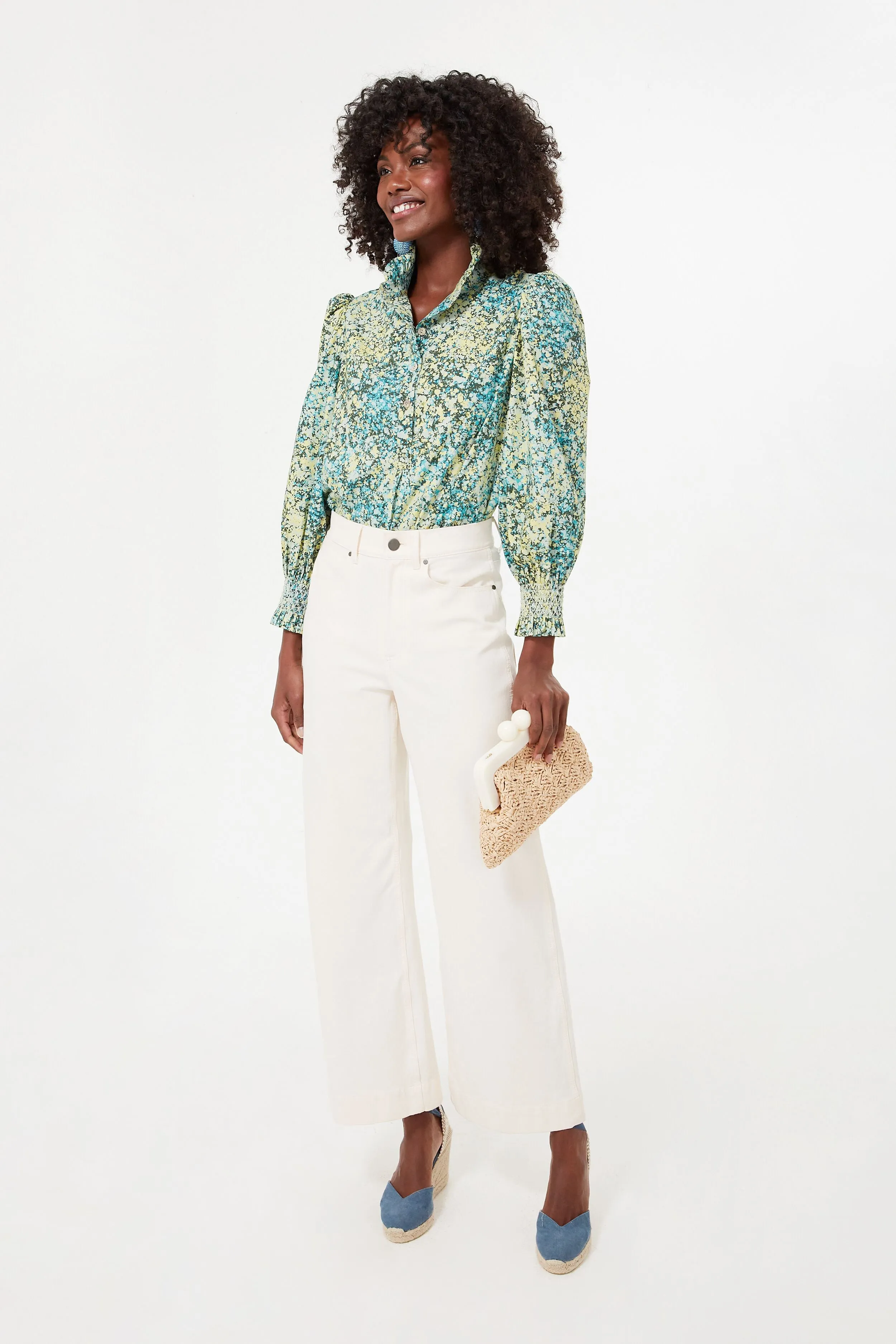 Splatter Paint Teagan Popover Shirt