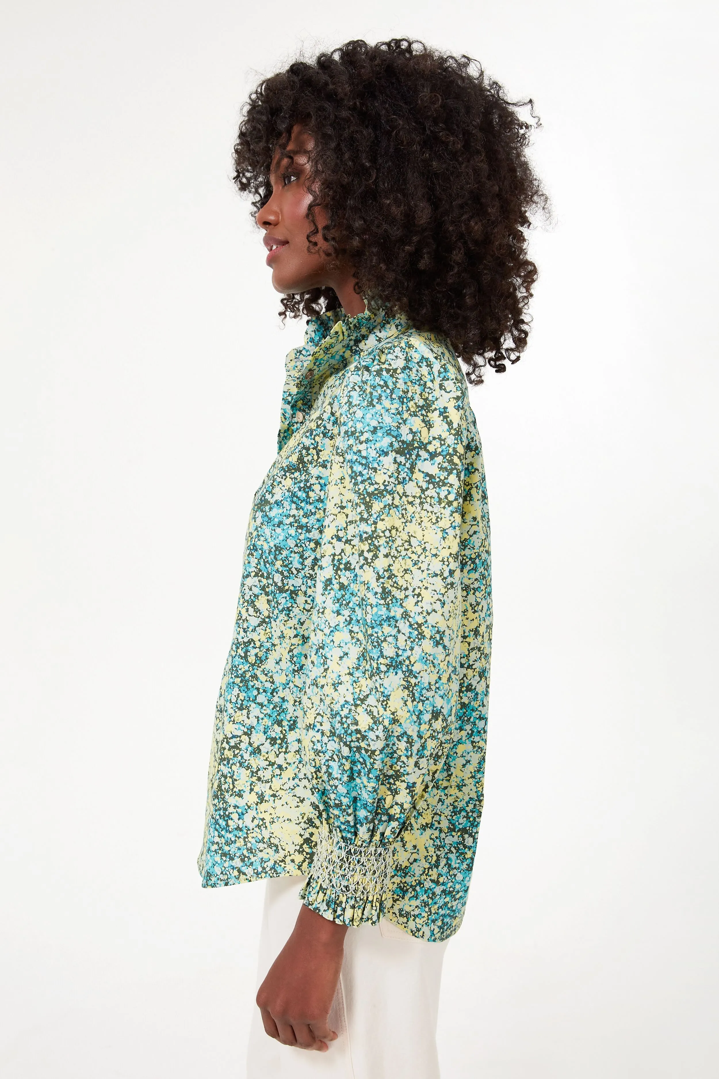 Splatter Paint Teagan Popover Shirt