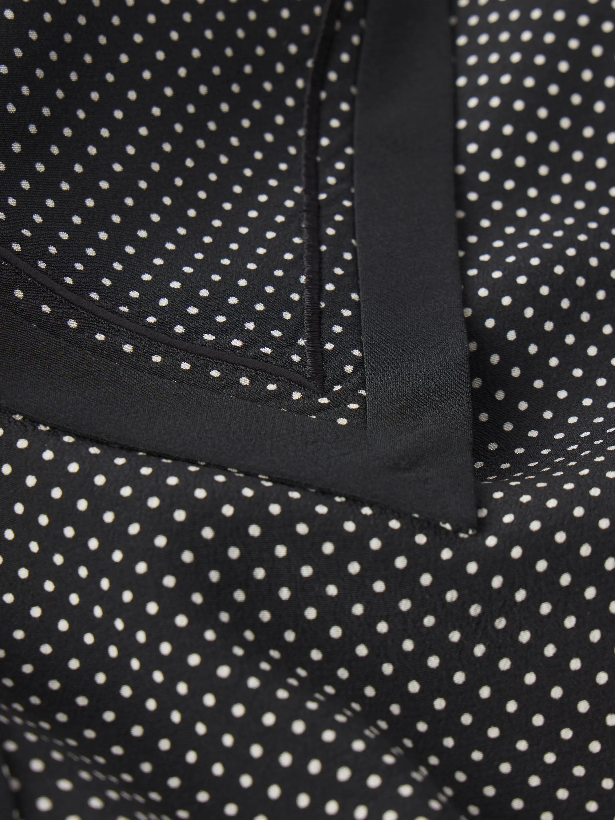 The Polka Dot Sailor Blouse -- Black Multi