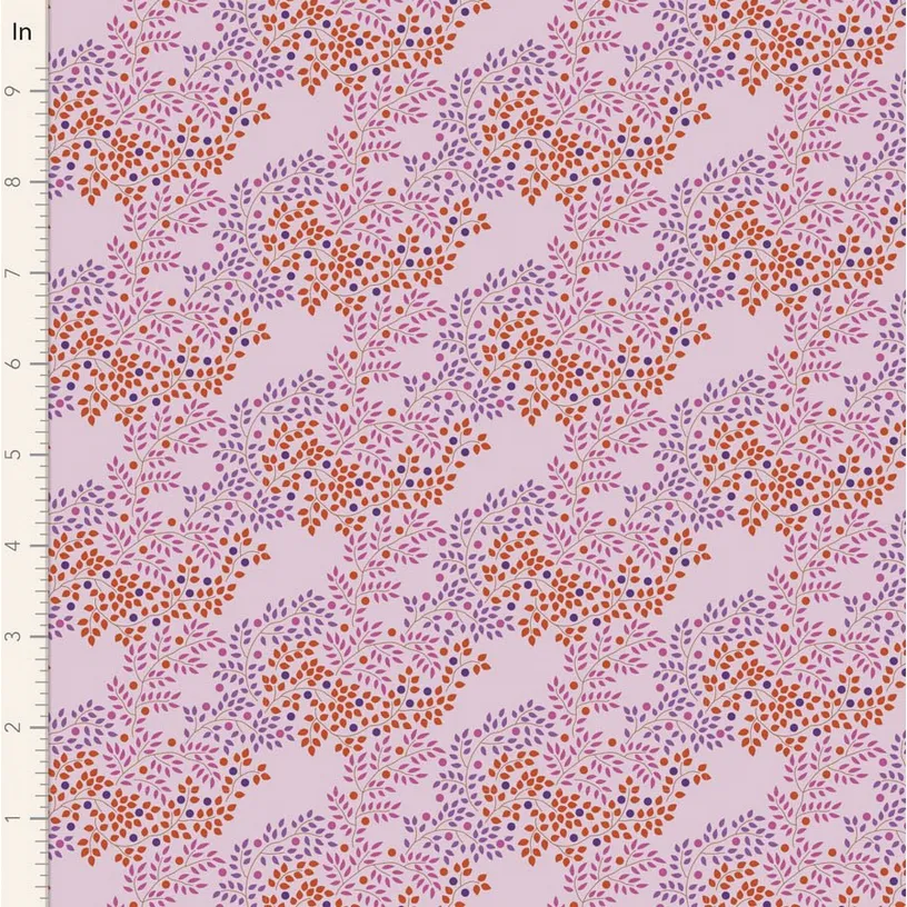 Tilda Fabrics ~ Hometown Berrytangle Plum TIL100472