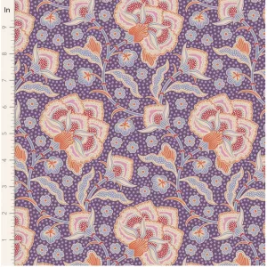 Tilda Fabrics ~ Hometown Eden Grape TIL100473