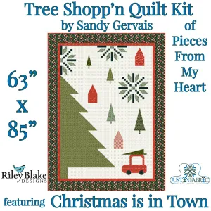 Tree Shopp'n Quilt Kit by Sandy Gervais | Riley Blake Designs